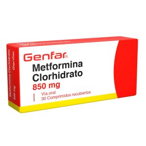 Metformina Clorhidrato 850 Mg Tableta Recubierta Genfar