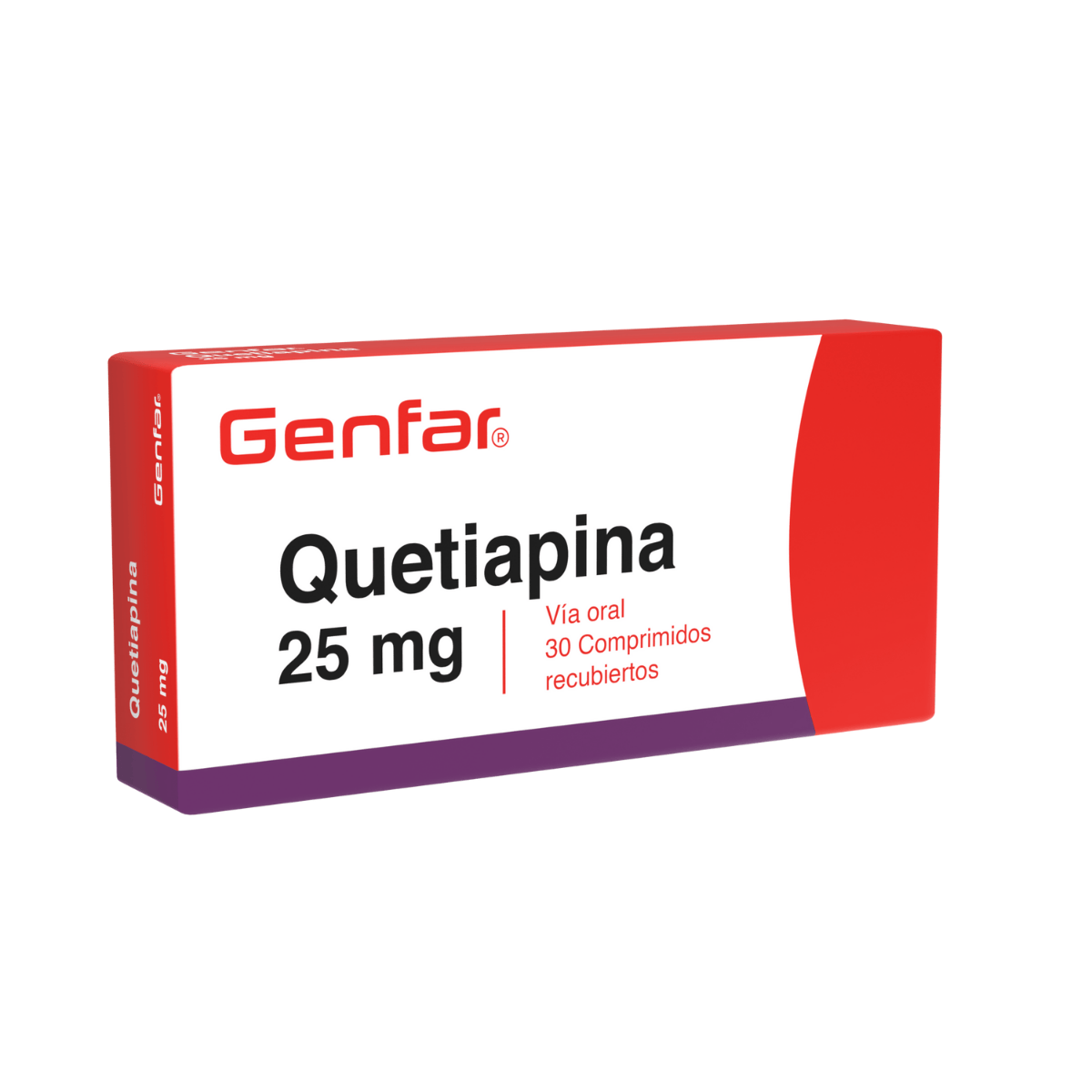 Quetiapina 25mg Tableta Recubierta Genfar