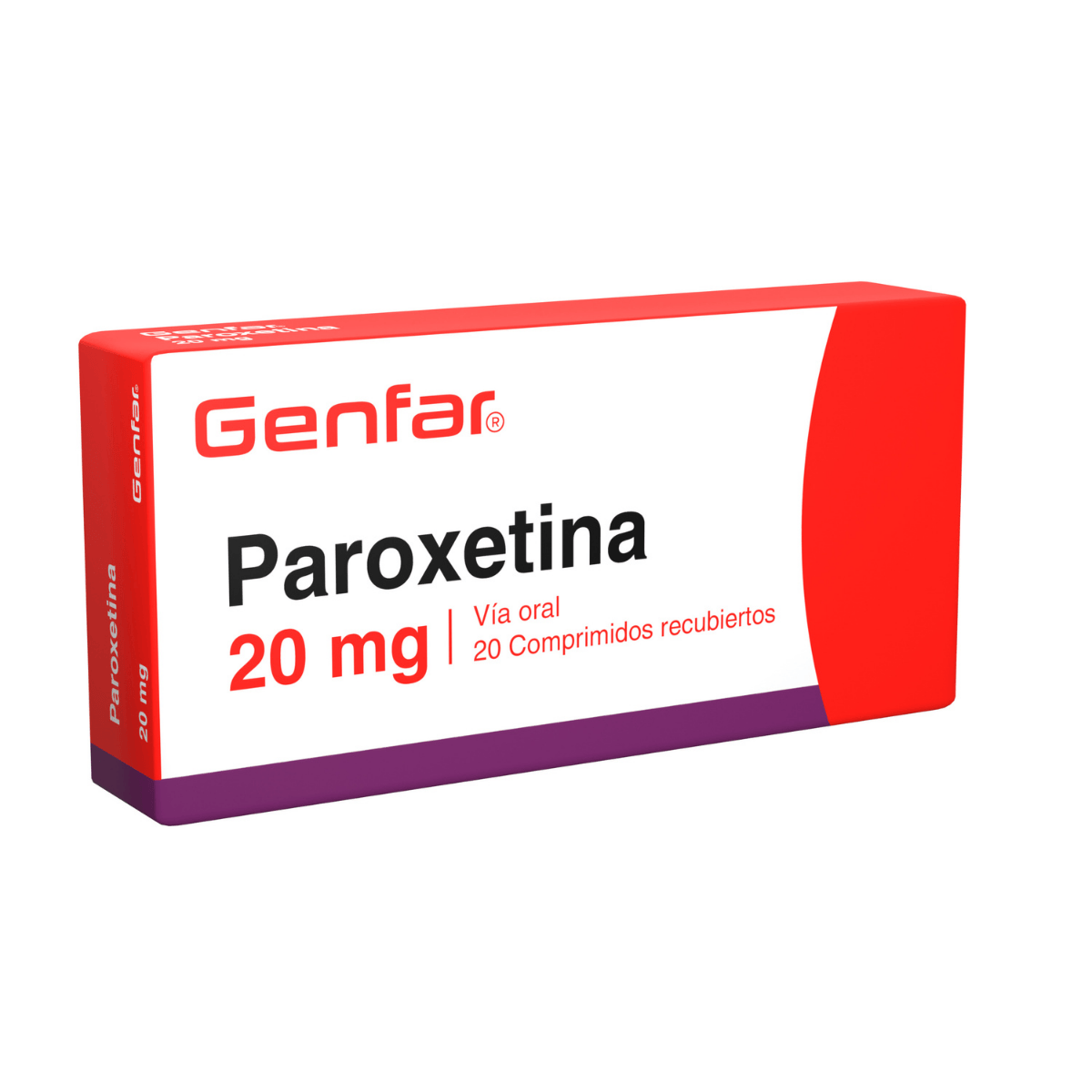 Paroxetina 20 Mg Tableta Recubierta Genfar