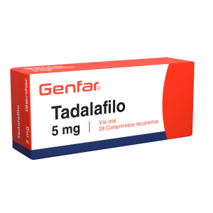Tadalafilo 5 mg Tableta Recubierta Genfar