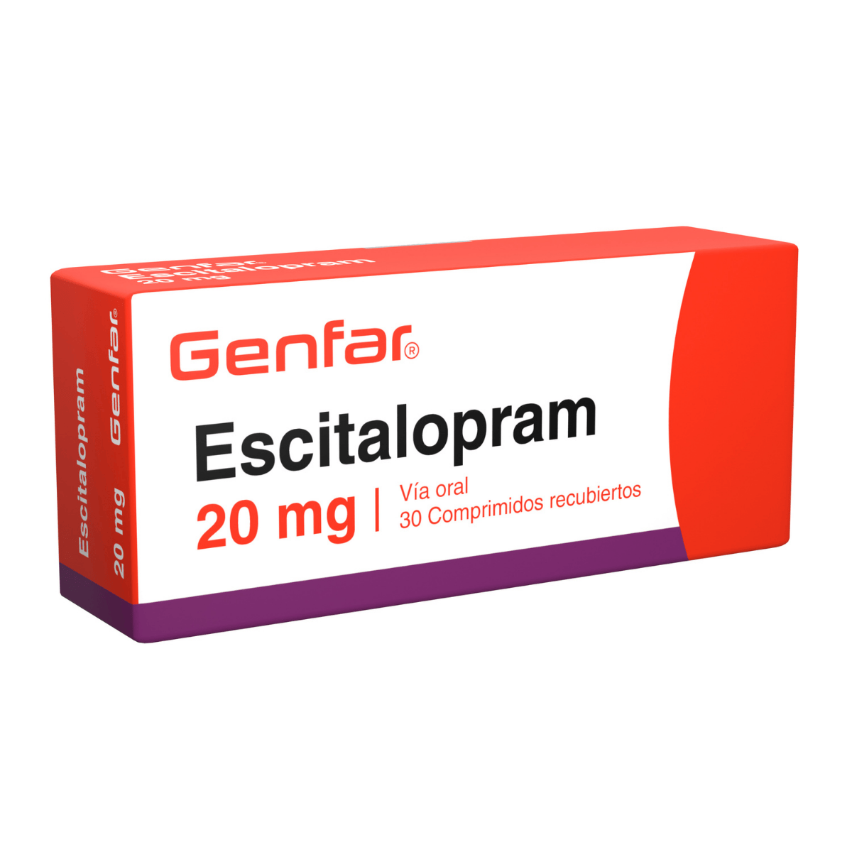 Escitalopram 20 mg Comprimido Recubierto Genfar