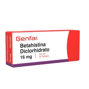 Betahistina Diclorhidrato 16 Mg Tableta Genfar