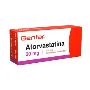 Atorvastatina 20 mg Tabletas Recubiertas Genfar