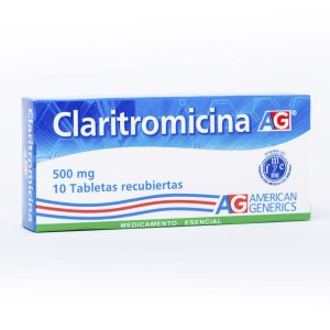 Claritromicina 500mg Tableta Recubierta Lafrancol