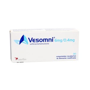 VESOMNI 6MG /0.4MG TABLETA LIBERACIÓN PROLONGADA