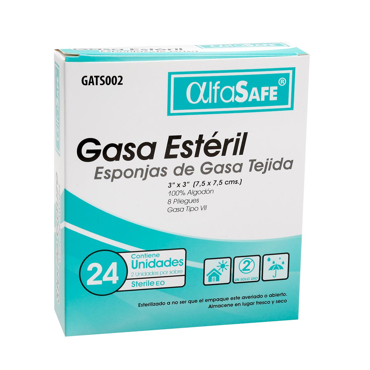 Gasa Tejida Esteril 3x3 Pulgadas