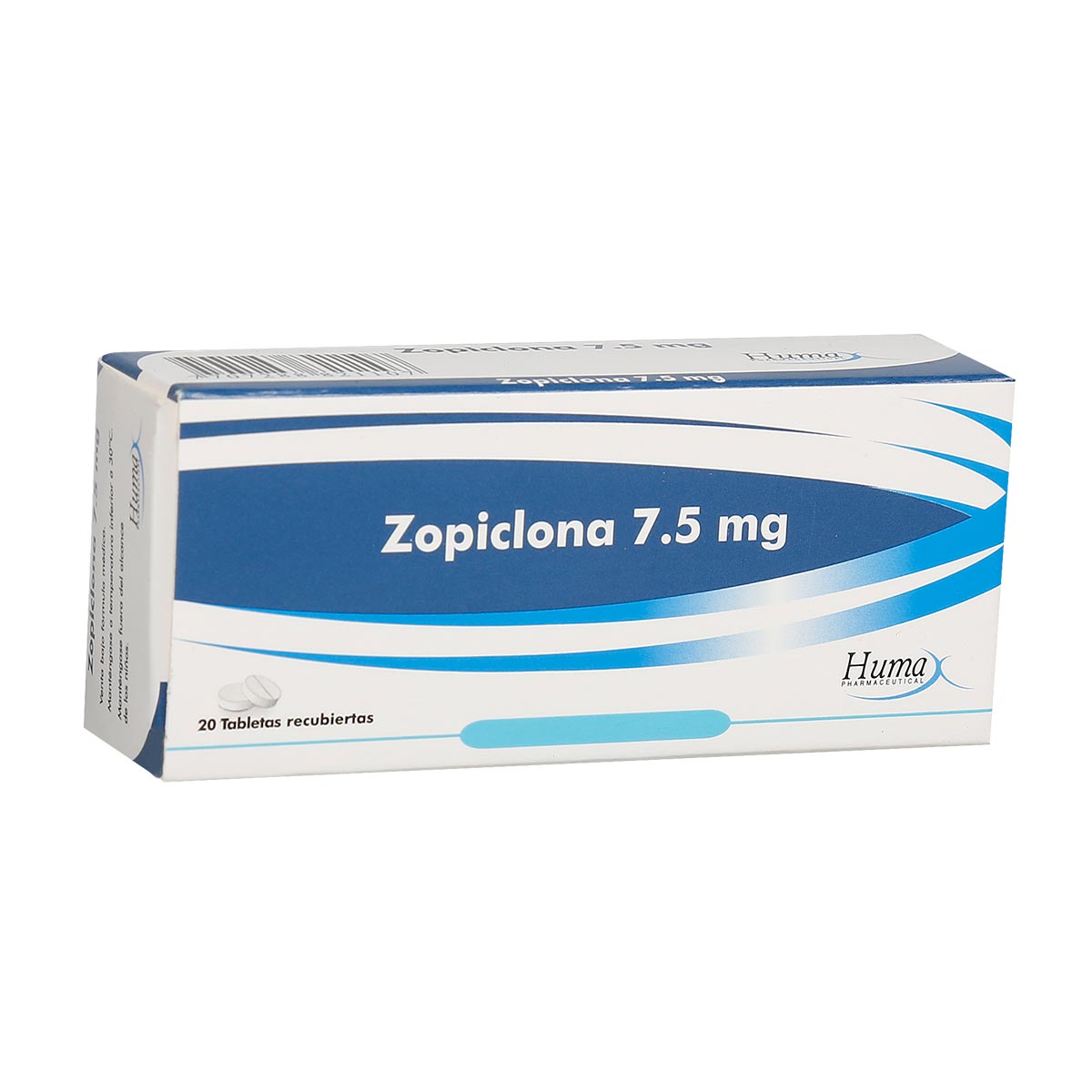 Zopiclona 7.5 mg Tableta Recubierta Humax