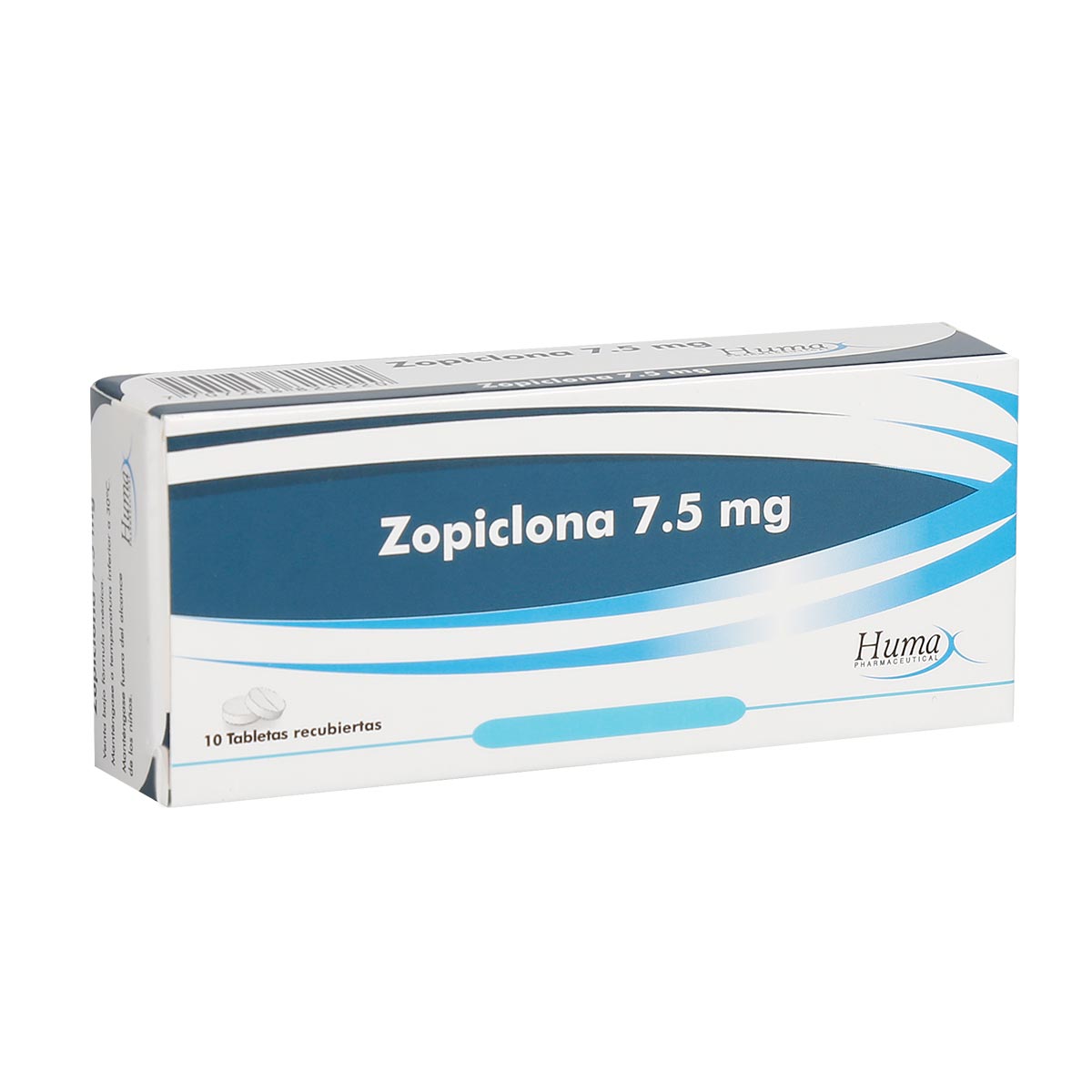 Zopiclona 7.5mg Tableta Recubierta Humax