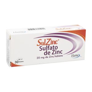 Sulzinc 20 Mg Tableta Recubierta