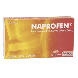 Naprofen 220 Mg/50 Mg Tableta Recubierta