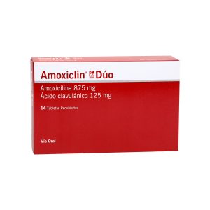 AMOXICLIN DUO 875MG/125MG TABLETA RECUBIERTA