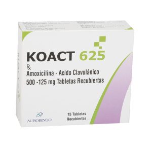 Koact 625 500 Mg/125 Mg Tableta Recubierta