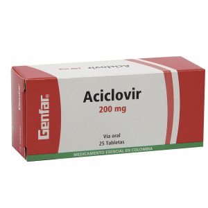 CAJA - Aciclovir 200 mg Tableta Genfar