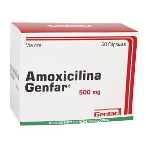 CAJA - Amoxicilina 500 mg Cápsula Dura Genfar