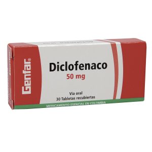 CAJA - Diclofenaco 50 Mg Tableta Recubierta Genfar