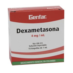 CAJA - Dexametasona Fosfato 4 Mg/Ml Solución Inyectable Genfar