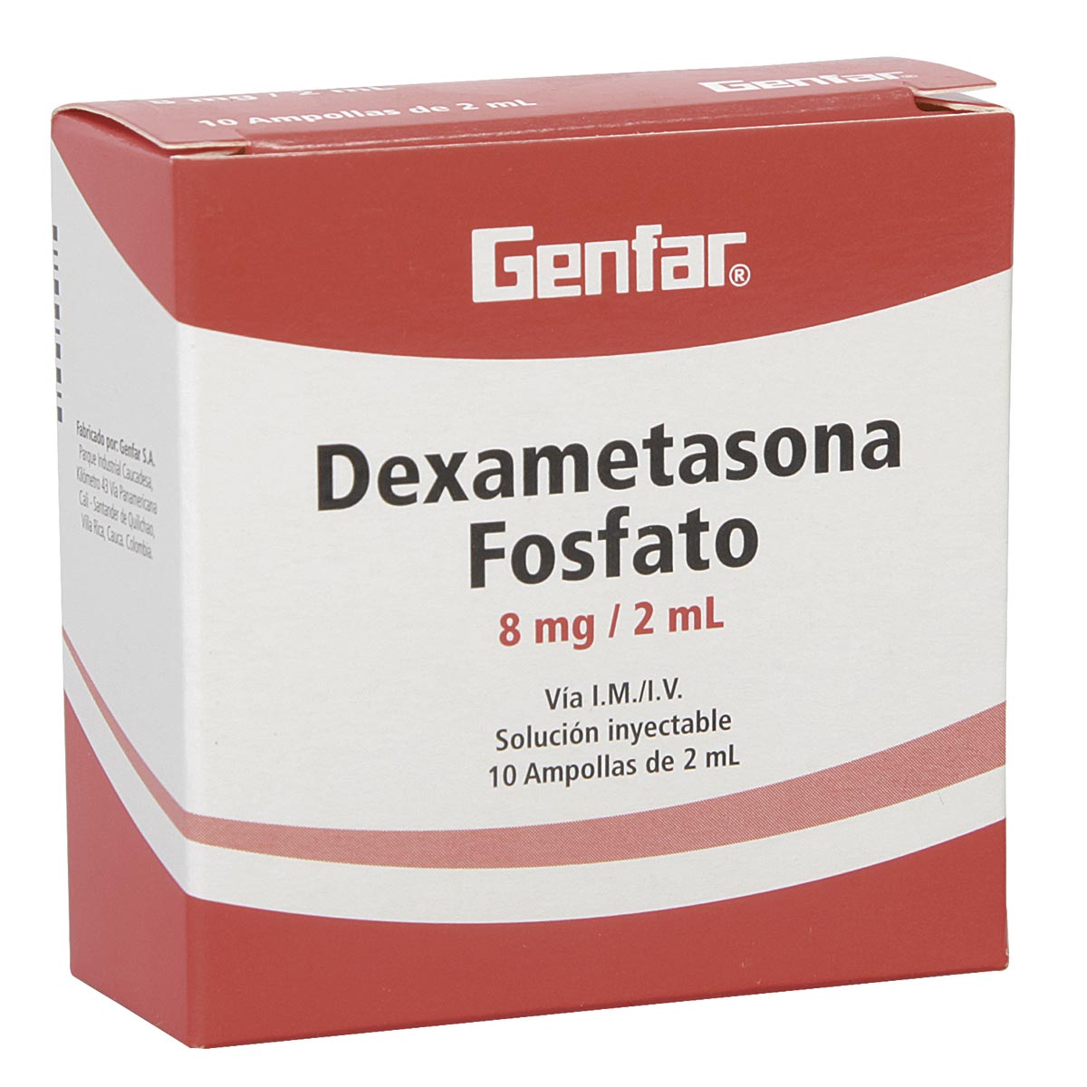 CAJA - Dexametasona Fosfato 8 Mg/2 Ml Solución Inyectable