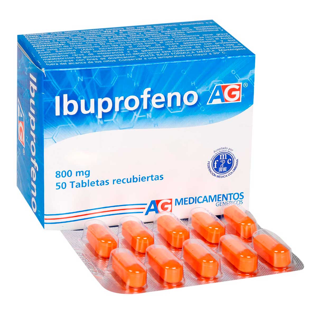 CAJA - Ibuprofeno 800 mg Tableta Recubierta La Francol